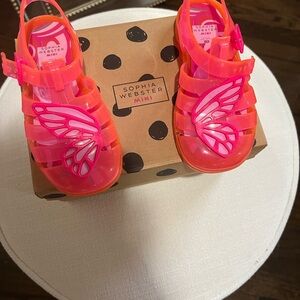Sophia Webster Pink Kids Shoes Jelly Sandals for Girls Summer